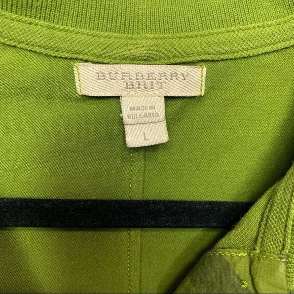 Burberry Brit Golf Polo Shirt Olive Green - Picture 7 of 9